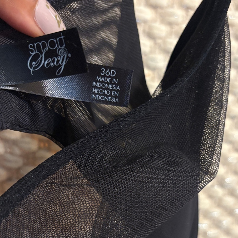 Chic Black Sheer Bra - Picture 7 of 12